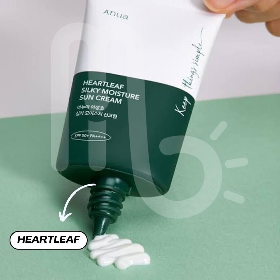 Heartleaf Silky Moisture Sunscreen 50ml - Anua (3)