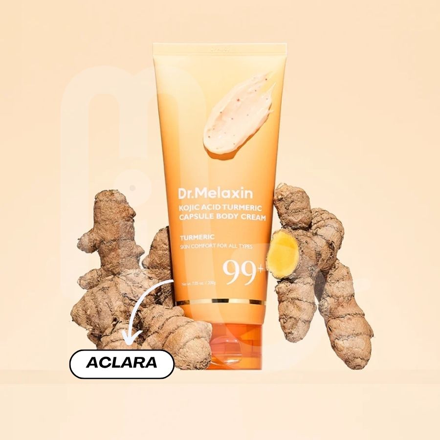 Kojic Acid Turmeric Capsule Body Cream 200g - Dr. Melaxin