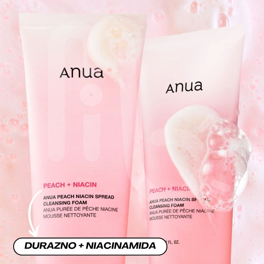Peach Niacin Spread Cleansing Foam 150ml - Anua (3)